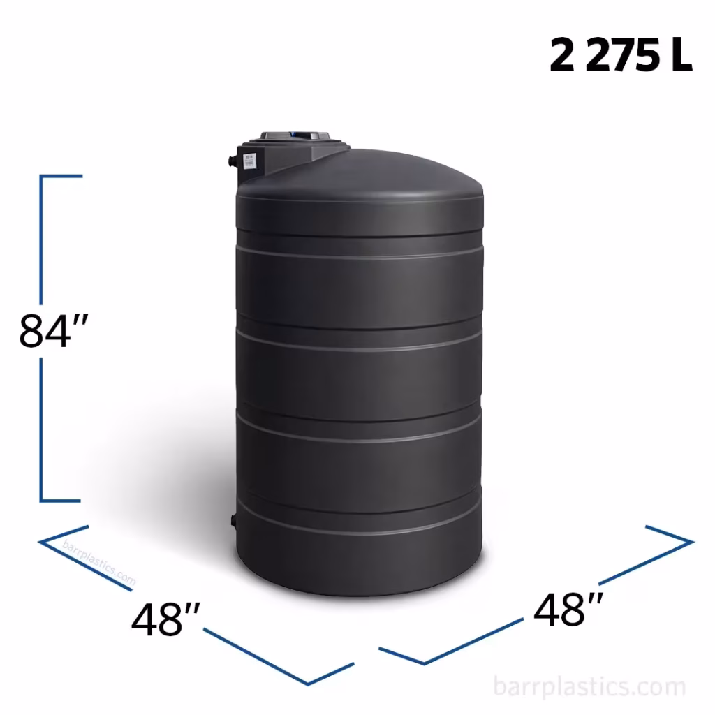 Solar Solutions 9 600-Gallon-Plastic-Vertical-Water-Storage-Tank