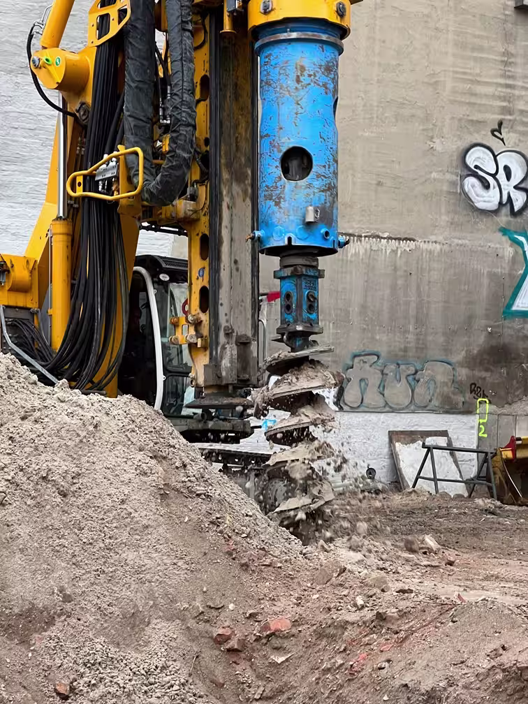 Borehole Drilling 9 drilling-for-water-at-a-construction-site